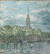 Marks in the Bowery Childe Hassam